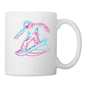 Snowboarding Snowboard Snowboarder - Tasse - Weiß - Rechts