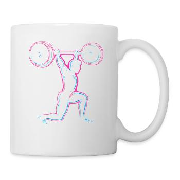 Weightlifter Weights Weightlifting Gym - Mug - white - Right