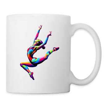 Colorful Pop Art Gymnastic Gymnast Acrobatics - Mug - white - Right