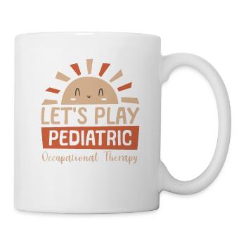 Jouons à l’ergothérapie pédiatrique OT - Mug blanc - blanc - Droite
