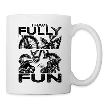 Mountainbike I have fully fun MTB - Tasse - Weiß - Rechts