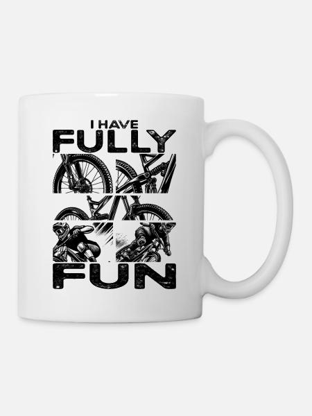 VTT Je m’amuse pleinement VTT - Mug blanc - blanc