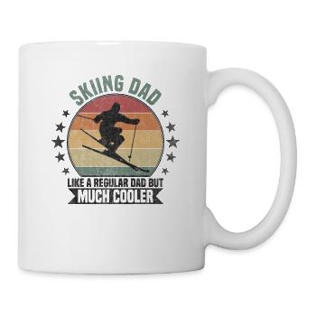 Papa skieur Ski - Mug blanc - blanc - Droite