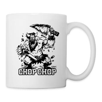 Chop Chop Barbarian Viking - Tasse - Weiß - Rechts