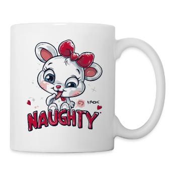 Coquine et mignonne - Mug blanc - blanc - Droite