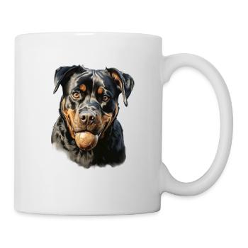 Süßes Rottweiler Gassi Outfit Rottweiler - Tasse - Weiß - Rechts