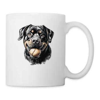 Rottweiler T Propriétaire de chien Vêtements de - Mug blanc - blanc - Droite
