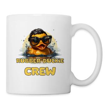 Lustige Gummi Ente Mit Spruch - Tasse - Weiß - Rechts