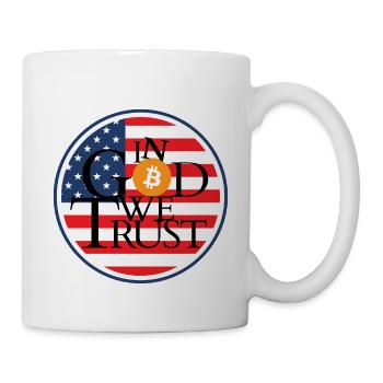 IN BITCOIN WE TRUST - Mug blanc - blanc - Droite