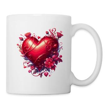 Cœur d’Amour - Mug blanc - blanc - Droite