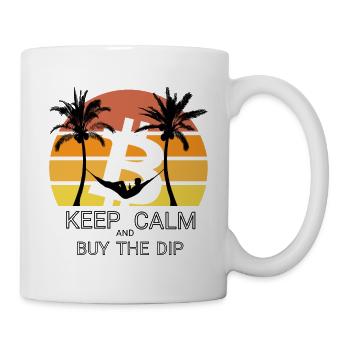 KEEP CALM BUY BITCOIN - Mug blanc - blanc - Droite