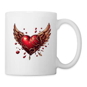 Cœur de la liberté - Mug blanc - blanc - Droite