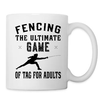 The ultimate game of tag for adults Fechten - Tasse - Weiß - Rechts