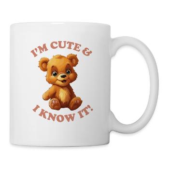 I'M CUTE & I KNOW IT! - Tasse - Weiß - Rechts