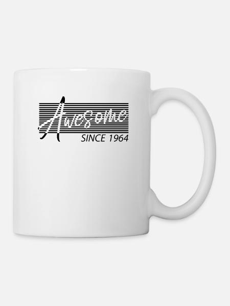 Awesome seit 1964 Geburtstag Retro - Tasse - Weiß