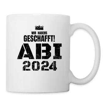 Wir haben's geschafft Abi 2024 - Abitur 2024 - Tasse - Weiß - Rechts