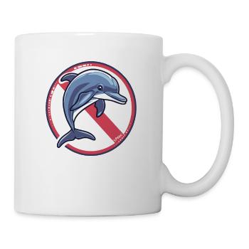 Dolphins forbidden: Dolphin - Mug - white - Right