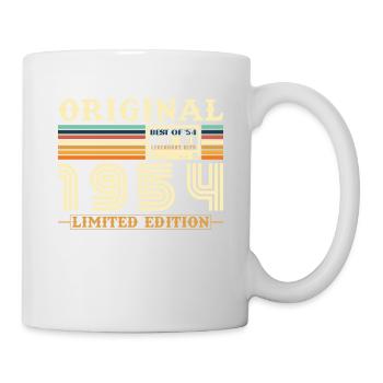 Original 1954 Jahrgang Geburtstag Geschenk - Tasse - Weiß - Rechts