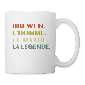 Brewen Der Mann Der Mythos Legende Geschenk Humor - Tasse - Weiß - Rechts
