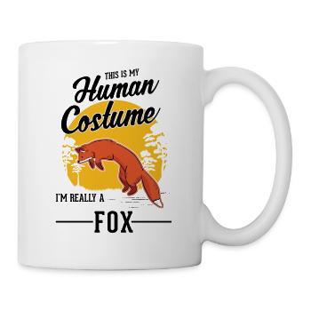 Fuchs Geschenk Rotfuchs - Tasse - Weiß - Rechts