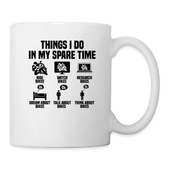 Things I do in my spare time Motorcycle - Mug - white - Right