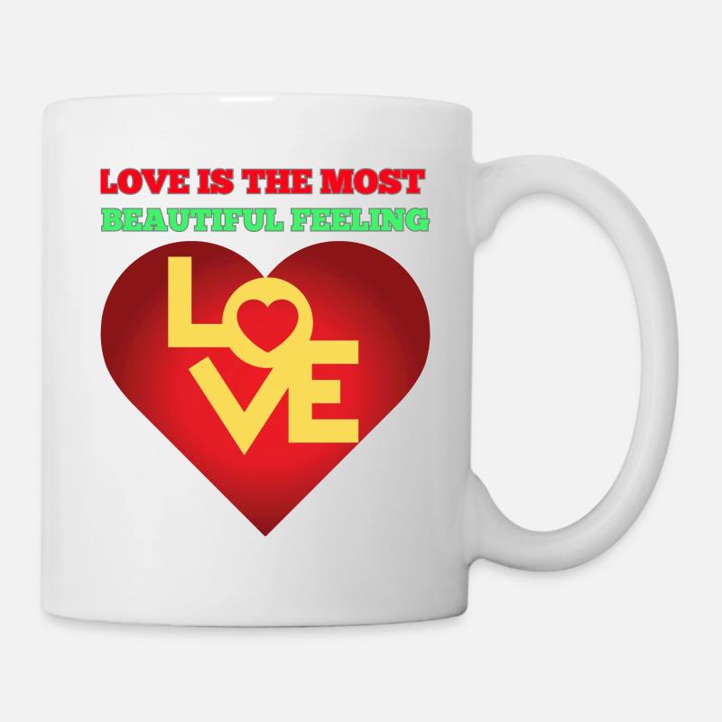 Love Is the most Beautiful feeling - Mug - white