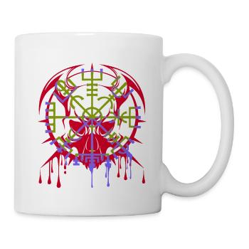 CELTIC MOTIFS AND SKULL AND CROSSBONES - Mug - white - Right
