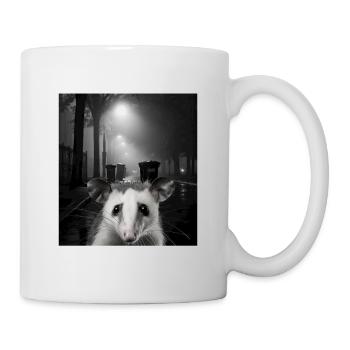 Lets eat Trash and get hit by a Car Opossum Possum - Tasse - Weiß - Rechts