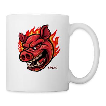 A pig like a burning comet - Mug - white - Right
