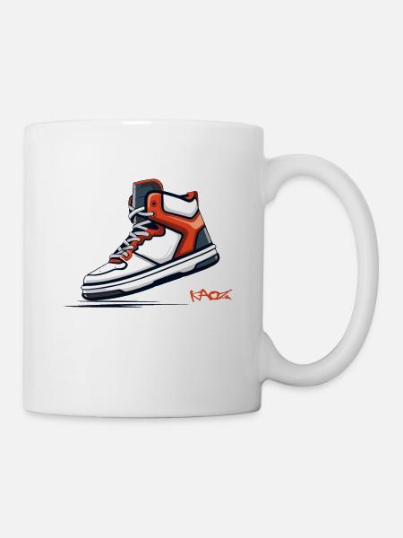 Fan de baskets Turnschuh - Mug blanc - blanc
