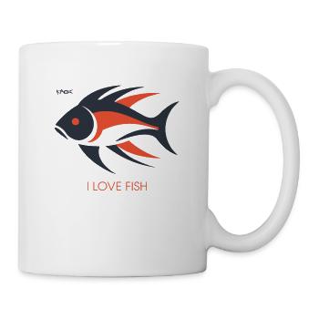 I love fish - Mug - white - Right