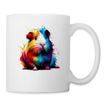 Splash Art coloré cochon d’Inde amant cochons d’Inde - Mug blanc - blanc - Droite