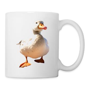 Gans Gänseküken Küken Süße Gans Ente Kleine Gänse - Tasse - Weiß - Rechts