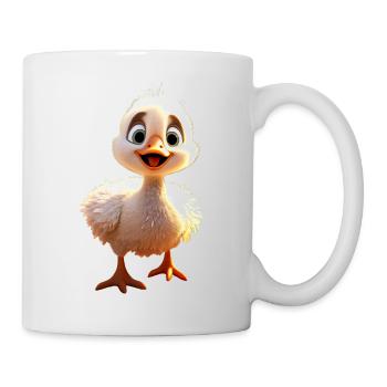 Gans Gänseküken Küken Süße Gans Ente Kleine Gänse - Tasse - Weiß - Rechts