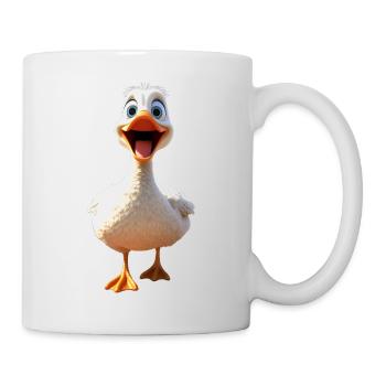 Gans Gänseküken Küken Süße Gans Ente Kleine Gänse - Tasse - Weiß - Rechts