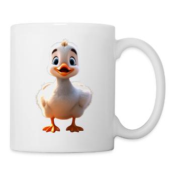 Gans Gänseküken Küken Süße Gans Ente Kleine Gänse - Tasse - Weiß - Rechts
