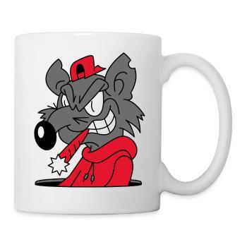 Ratte - Tasse - Weiß - Rechts
