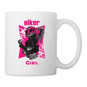 Biker Girl - Mug - white - Right