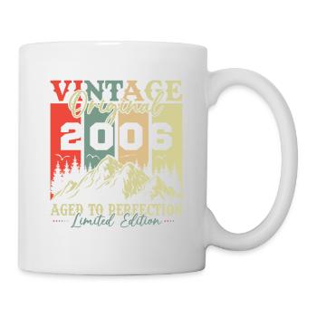 Original 2006 Jahrgang Geburtstag Geschenk - Tasse - Weiß - Rechts