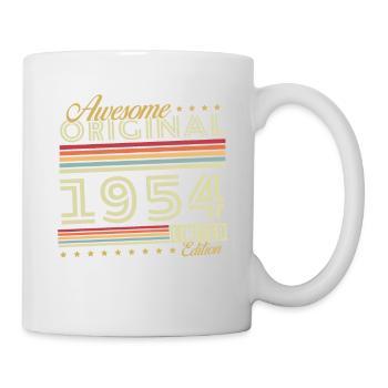 Original 1954 Jahrgang Geburtstag Geschenk - Tasse - Weiß - Rechts