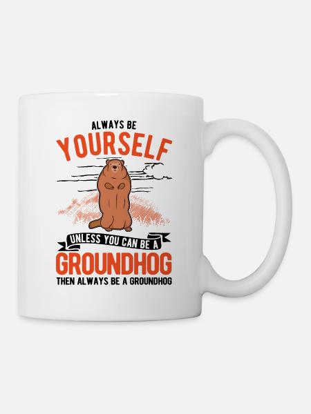 Murmeltier Groundhog Waldmurmeltier - Tasse - Weiß