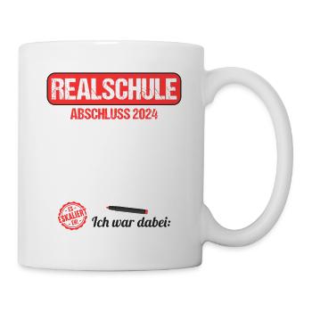 Realschule Junge Mädchen Realschule 2024 - Tasse - Weiß - Rechts