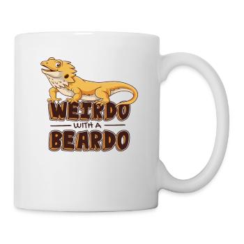 Weirdo With A Beardo Pogona Lizard Pet Owner - Mug - white - Right