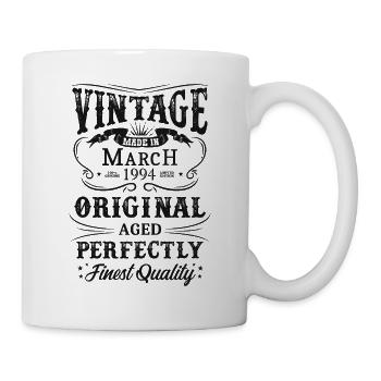 Vintage Made In 1994 Year Born March 1994 - Mug - white - Right