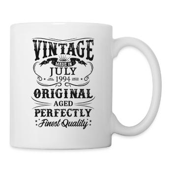 Vintage Made In 1994 Baujahr Juli 1994 Geboren - Tasse - Weiß - Rechts