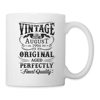 Vintage Made In 1994 Baujahr August 1994 Geboren - Tasse - Weiß - Rechts