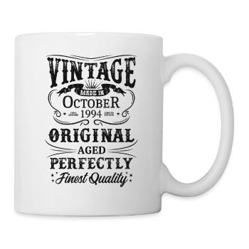 Vintage Made In 1994 Baujahr Oktober 1994 Geboren - Tasse - Weiß - Rechts