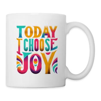 Aujourd’hui, je choisis la joie 17 - Mug blanc - blanc - Droite