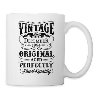 Vintage Made In 1994 Baujahr Dezember 1994 Geboren - Tasse - Weiß - Rechts