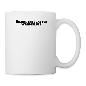 Wandern - Hiking: the cure for wanderlust - Mug - white - Right